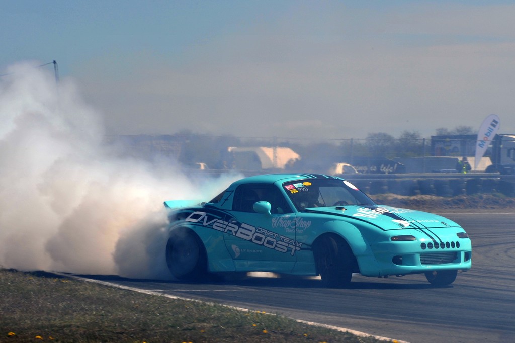 Der vil blive kørt sidelæns i den helt store stil, når Dansk Drifting Serie skal afgøres på Padborg Park
(Foto: Morten Alstrup)